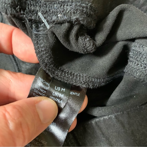 Free People Midnight Vegan Suede Skinny Pant High Rise Black Faux Leggings - Picture 7 of 12